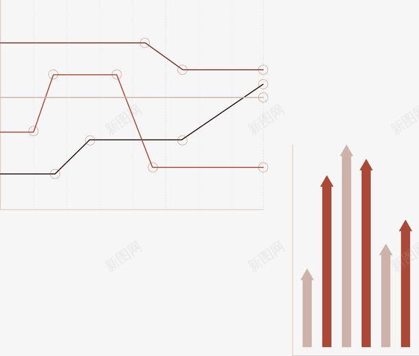 多线统计图png免抠素材_新图网 https://ixintu.com 手绘金融线条 直线统计图 矢量源文件 箭头统计图 线条统计图 金融线条 金融线条统计表