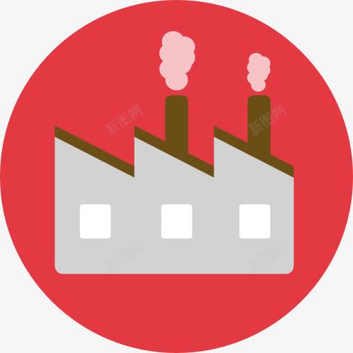 工厂图标png_新图网 https://ixintu.com 工业 工业污染 工厂 建筑 景观 污染