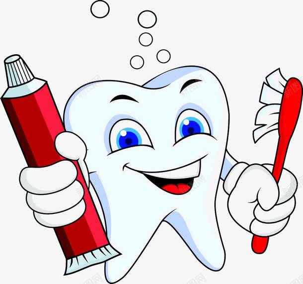 卡通牙齿牙膏牙刷png免抠素材_新图网 https://ixintu.com 刷牙 卡通牙齿 牙刷 牙齿修护卡通图