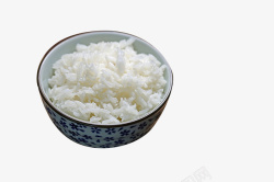 大瓷碗里的白米饭素材