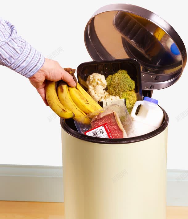 食物垃圾png免抠素材_新图网 https://ixintu.com 倾倒 垃圾桶 扔东西 食物垃圾