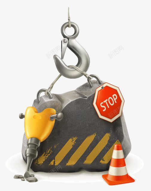 工程吊车拟真png免抠素材_新图网 https://ixintu.com 吊车 工程 建筑 装饰