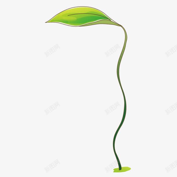 小嫩芽png免抠素材_新图网 https://ixintu.com 卡通植物 手绘植物 植物 矢量植物 绿色植物
