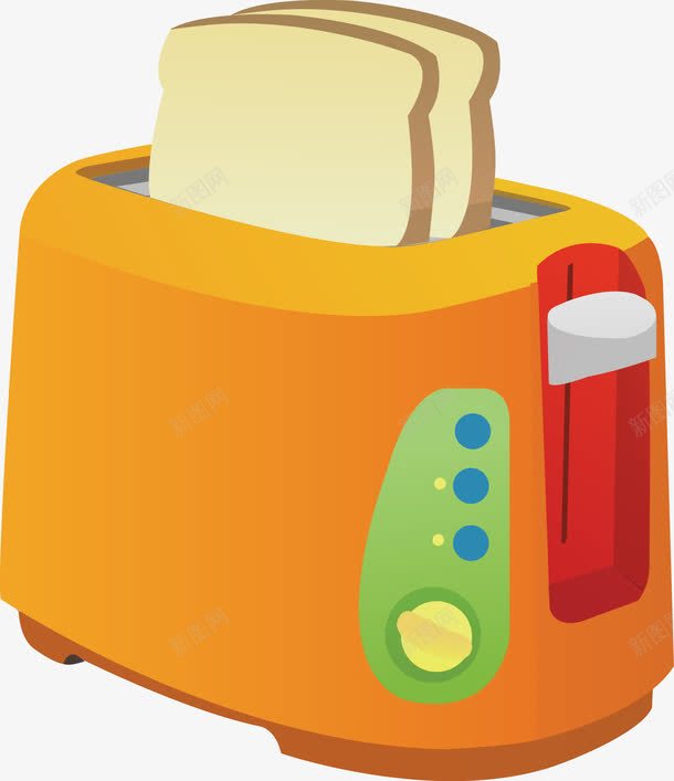 面包机png免抠素材_新图网 https://ixintu.com 吐司 早餐 机器 烤面包