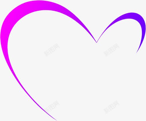 紫色蓝色心形装饰png免抠素材_新图网 https://ixintu.com 心形 紫色 蓝色 装饰