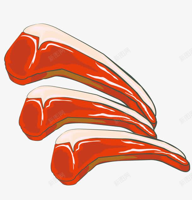 卡通手绘肉类食物图标png_新图网 https://ixintu.com 卡通手绘 图案图标 肉类食物 鱼肉 鸡肉 鸡鸭鱼肉 鸭肉