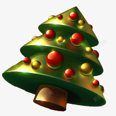圣诞树3dpng免抠素材_新图网 https://ixintu.com 3d 卡通 圣诞树 装饰