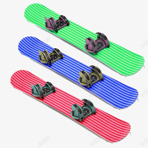 彩色滑雪板psd免抠素材_新图网 https://ixintu.com 彩色 滑雪板 滑雪用具 红色 绿色 蓝色 运动器材