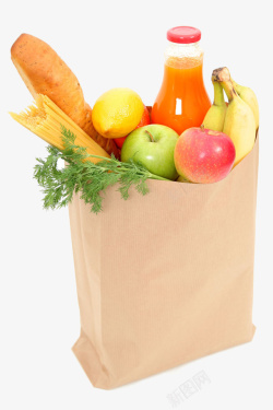 袋子里的蔬菜水果素材
