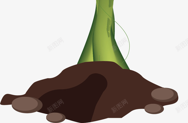 绿色反光豆茎png免抠素材_新图网 https://ixintu.com 卡通豆茎 反光 植物 生长 生长的豆茎 矢量豆茎 绿色豆茎