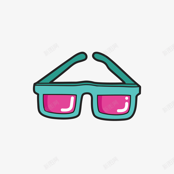 3D眼镜黑色线条矢量图eps免抠素材_新图网 https://ixintu.com 3D眼镜 卡通 卡通可爱 可爱 可爱的眼镜 线条 黑色 矢量图