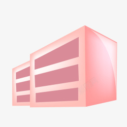 粉色柜子矢量图素材
