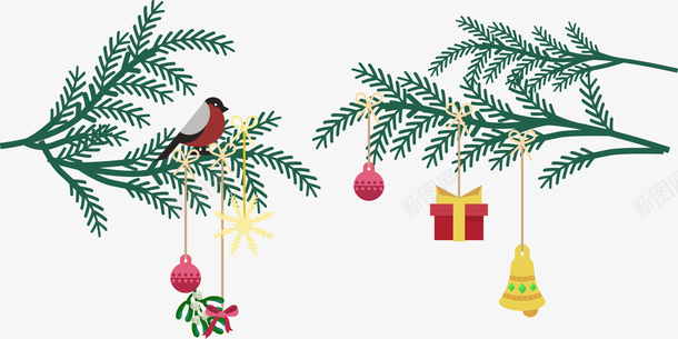 树枝上的圣诞礼物矢量图ai免抠素材_新图网 https://ixintu.com 圣诞礼物 圣诞节免费 圣诞节免费图片 圣诞节免费图片素材 圣诞节图片素材库 圣诞节素材图片库 圣诞节素材库 树枝 树枝矢量 礼物 矢量图