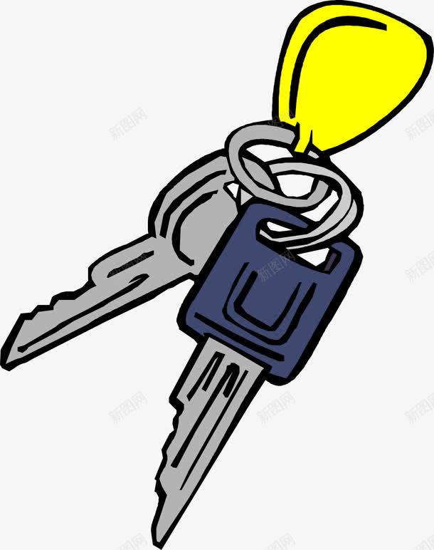 手绘钥匙串png免抠素材_新图网 https://ixintu.com 手绘 钥匙 钥匙串