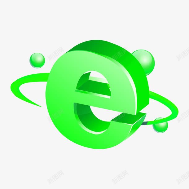 绿色质感立体浏览器符号图标png_新图网 https://ixintu.com 浏览器 立体 符号 绿色 绿色质感 质感
