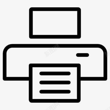 打印机与文件图标图标