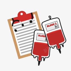 献血登记插画素材