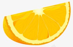 甜橙瓣手绘橙子瓣高清图片