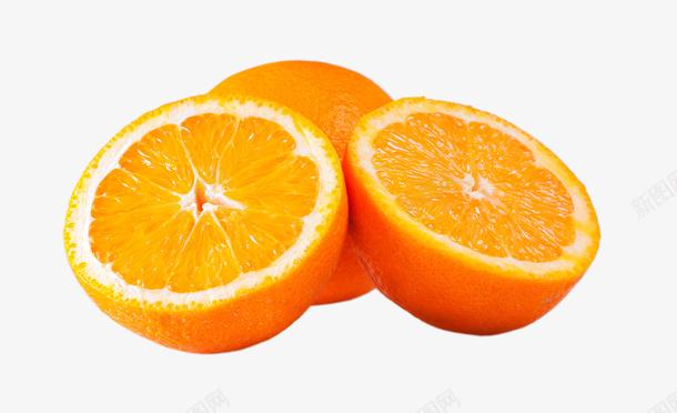 切开的橙子png免抠素材_新图网 https://ixintu.com PNG素材 橙子 水果 黄色