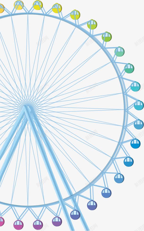 游乐场摩天轮png免抠素材_新图网 https://ixintu.com 摩天轮 游乐场 装饰画