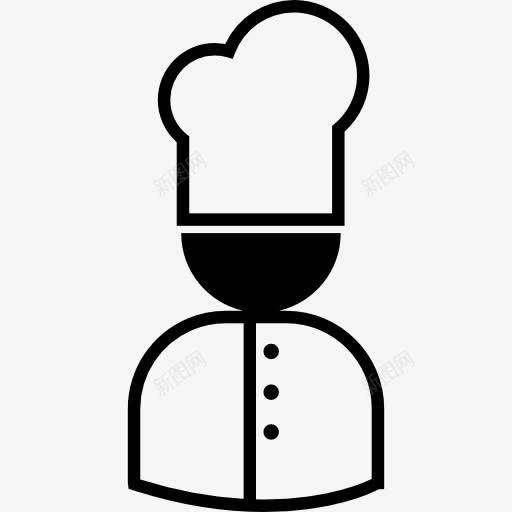 男厨师制服和转矩图标png_新图网 https://ixintu.com 人 厨师 厨师帽 烹饪 男