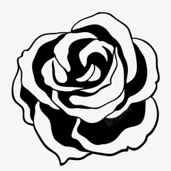 黑色距离玫瑰图标高清图片