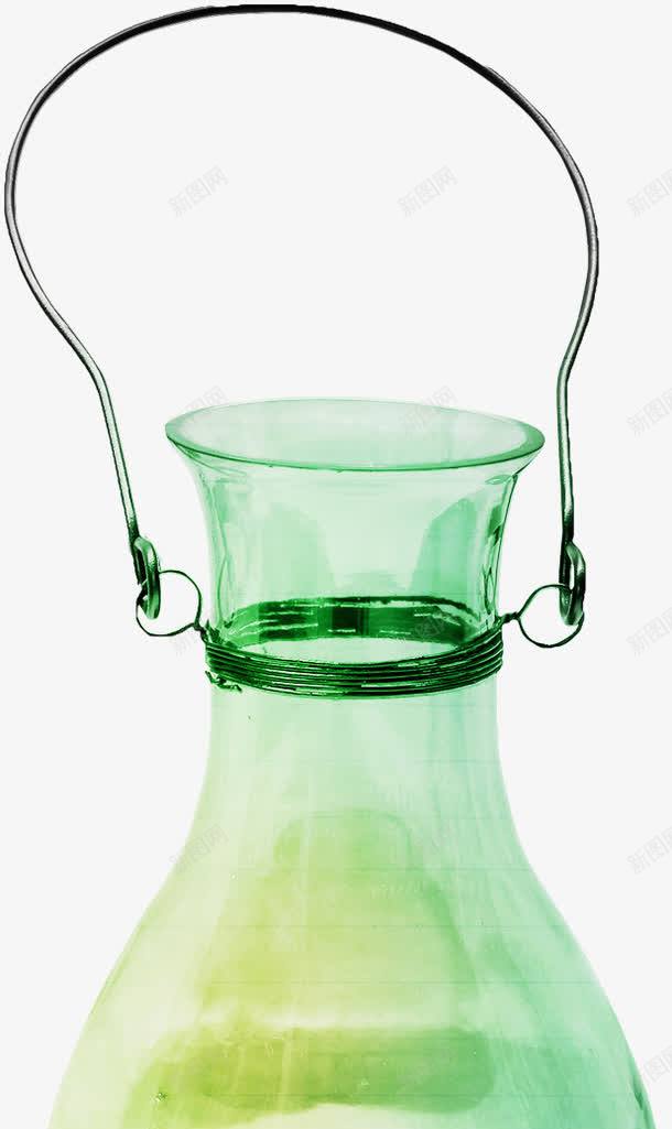 绿色透明玻璃瓶png免抠素材_新图网 https://ixintu.com 水壶 玻璃瓶 瓶子 绿色
