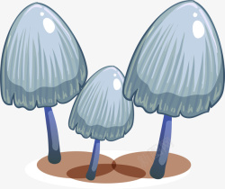 蘑菇卡通插画3素材