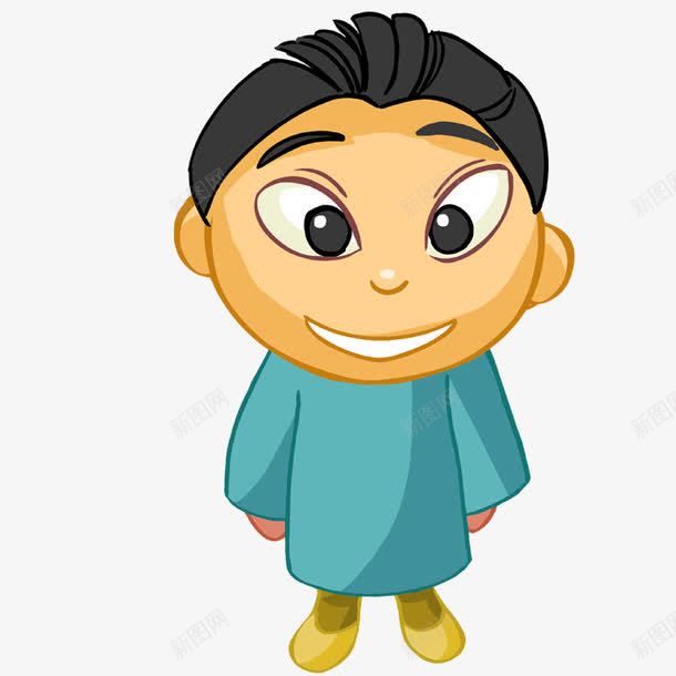 卡通人物png免抠素材_新图网 https://ixintu.com 卡通 卡通人物 卡通表情 小男孩 手绘 插画 表情包