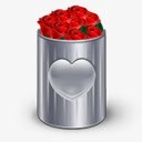 花玫瑰垃圾回收ValentinesDay素材