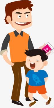h5拿着手机的卡通人物png免抠素材_新图网 https://ixintu.com h5素材拿着手机的卡通人物 小男孩