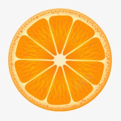 姗椤瓙扁平化橘子高清图片