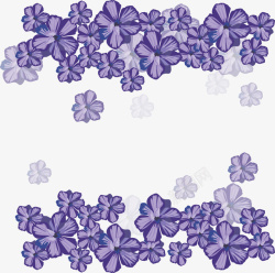 紫色的小野花紫色小花装饰框矢量图高清图片