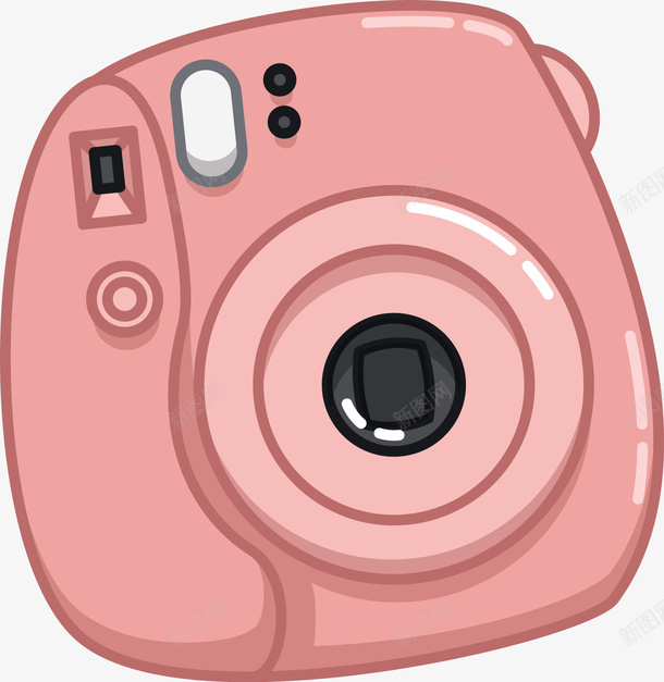 粉红色可爱卡通相机png免抠素材_新图网 https://ixintu.com 卡通 卡通镜头 可爱 彩绘 手绘 摄像头 相机 粉红色 镜头