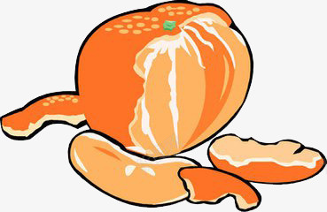 剥开的橘子皮png免抠素材_新图网 https://ixintu.com 剥开的橘子 拨开的橘子 橘子 橘子皮