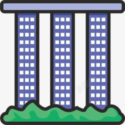 新加坡标志建筑素材