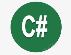 C语言C绿色图标高清图片