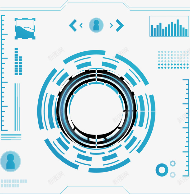 科技感蓝色图表花纹矢量图ai免抠素材_新图网 https://ixintu.com 图表 图表花纹 矢量png 科技感 科技花纹 蓝色图表 矢量图