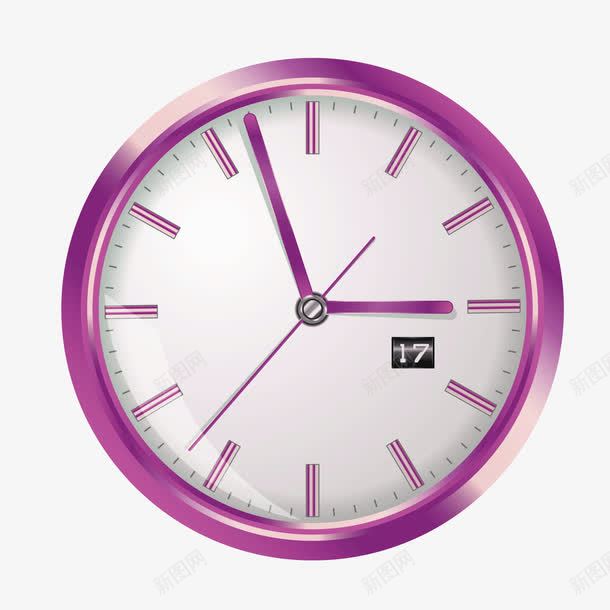 紫色钟表表盘刻度表png免抠素材_新图网 https://ixintu.com 刻度表 紫色 表盘 钟表