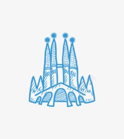 一号城堡手绘城堡高清图片
