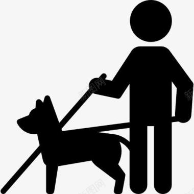导盲犬图标图标