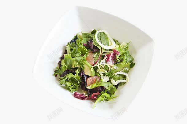 绿色蔬菜沙拉png免抠素材_新图网 https://ixintu.com 减肥餐 沙拉 生菜 生菜叶 菜叶 蔬菜 食材