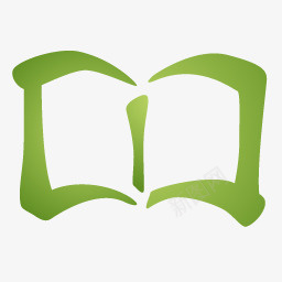 绿色的书籍图标图标