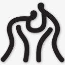 奥运会运动项目标志png免抠素材_新图网 https://ixintu.com 奥运会 摔跤 运动项目