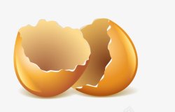 鸡蛋壳卡通卡通鸡蛋壳矢量图高清图片