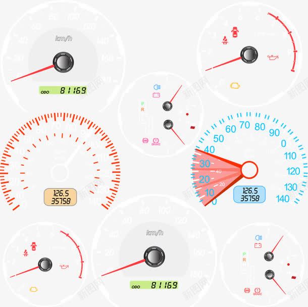 汽车仪表盘png免抠素材_新图网 https://ixintu.com 汽车 汽车仪表盘 轿车