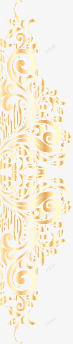 金色螺旋背景欧式花纹素材