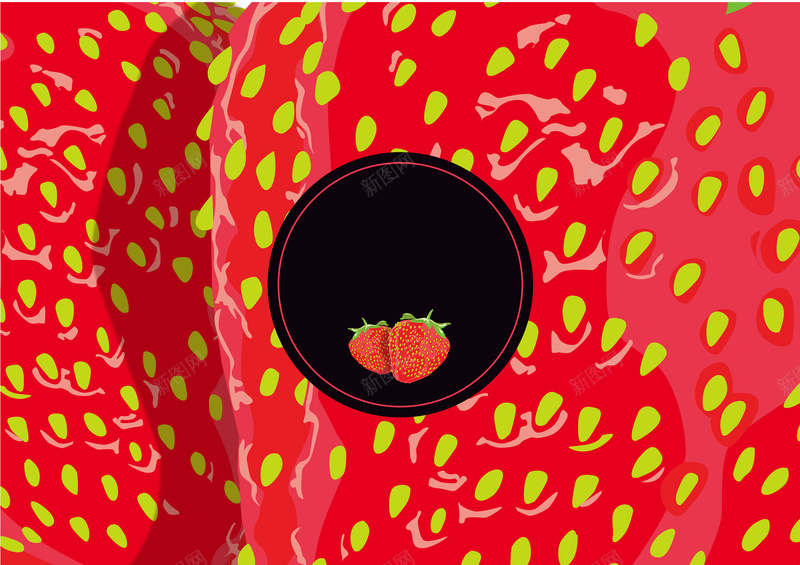 创意草莓表面与标签背景矢量图ai设计背景_新图网 https://ixintu.com 创意 标签 矢量背景开心 纹理 草莓表面 质感 食品 矢量图