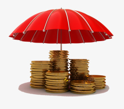 红伞下面的金钱红伞下面的金钱高清图片