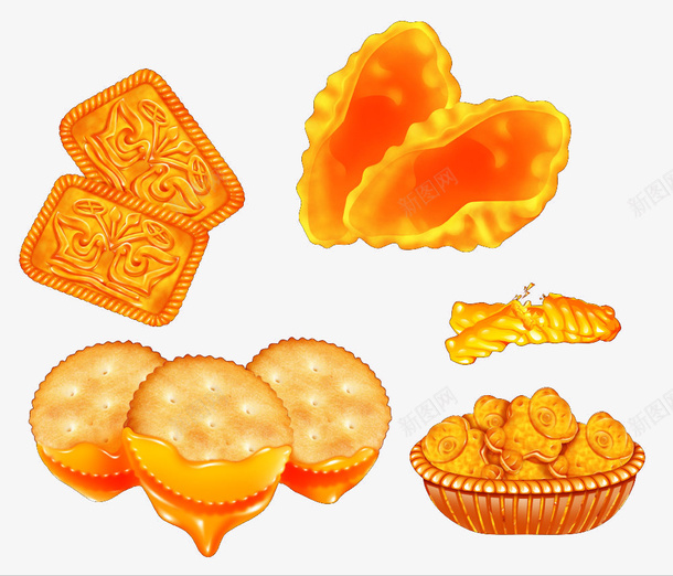 卡通饼干糕点png免抠素材_新图网 https://ixintu.com 糕点图片 美食 西式糕点 饼干图片
